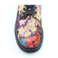 Heavenly Feet Lottie BLACK Floral VELVET Lace Up Boot with Zip