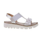 Heavenly Feet Lulu Vegan Friendly Chunky Sole Sandal WHITE