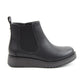 Heavenly Feet New Rolo Black Vegan Friendly Chelsea Boot with Zip