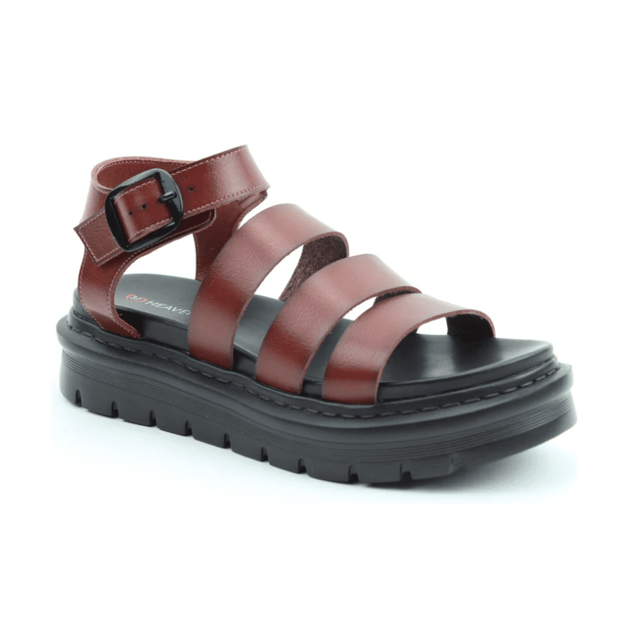 Heavenly Feet Saffron CHOCOLATE Chunky Sandal