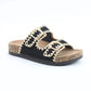 Heavenly Feet Sandy BLACK Comfort Sandal