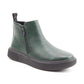 Heavenly Feet Senta FOREST Green Twin Zip Ankle Boot