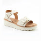Heavenly Feet Sonja Stone Chunky Sole Sandal