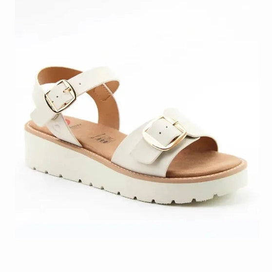 Heavenly Feet Sonja Stone Chunky Sole Sandal