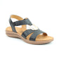 Heavenly Feet Trace BLACK Comfort Sandal