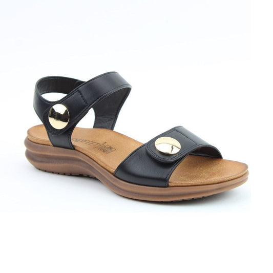 Heavenly Feet Vegan Friendly Sandal Penelope BLACK PENELOPE