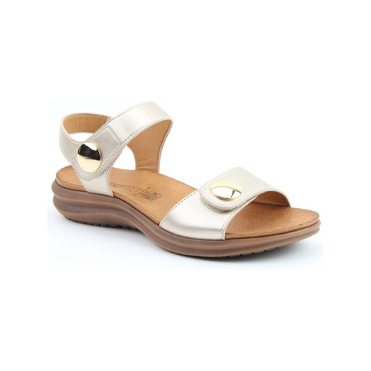Heavenly Feet Vegan Friendly Sandal Penelope GOLD