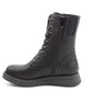 Heavenly Feet Ankle Boot Martina Rose with embroidered rose  BLACK