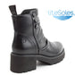 Heavenly Feet Biker Boot with Zip -Litesole Sultan BLACK