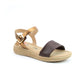 Heavenly Feet Sara CHOCOLATE Soft Strap Comfort Sandal