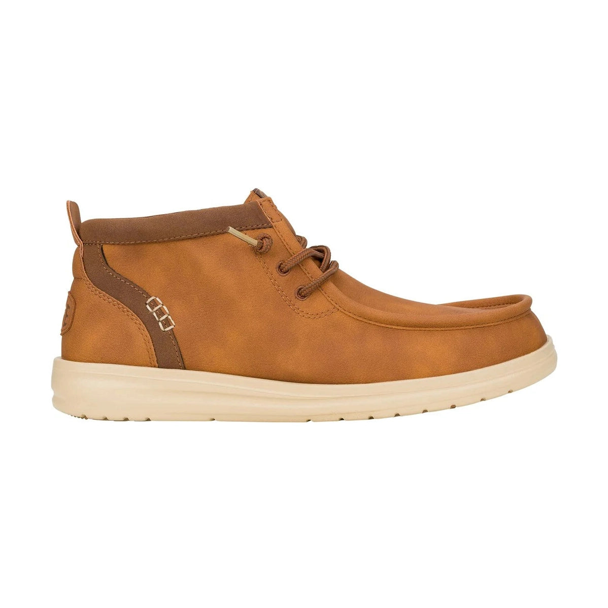 Hey Dude Wally Mid Grip COGNAC Water Resistant Moccasin Style Boot