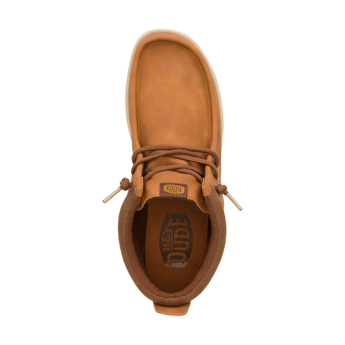 Hey Dude Wally Mid Grip COGNAC Water Resistant Moccasin Style Boot