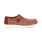 Hey Dude Wally Stretch Sox Slip On Casual Shoe 41898 BURNT RED