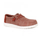 Hey Dude Wally Stretch Sox Slip On Casual Shoe 41898 BURNT RED