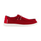Hey Dudes Wally Sport Mesh DARK RED Slip On Shoe