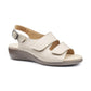 Hotter Easy Touch Fastening Twin Strap Sandal Sandal CEMENT Wide Fitting