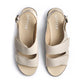 Hotter Easy Touch Fastening Twin Strap Sandal Sandal CEMENT Wide Fitting