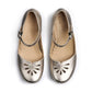 Hotter Eloise GOLD Leather Bar Shoe