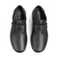 Hotter Mens BLACK Leather SEDGWICK touch fastening Shoe