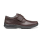 Hotter Mens BROWN Leather SEDGWICK touch fastening Shoe