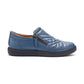 Hotter Poppy Wide Fit AQUATIC BLUE Zip Trainer Style Shoe