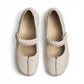 Hotter Shake Cement / Beige Soft Leather Comfort Bar Shoe