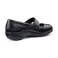 Hotter Shoe CHARITY Touch Fastening leather bar shoe WIDE FIT BLACK