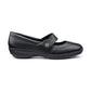 Hotter Shoe CHARITY Touch Fastening leather bar shoe WIDE FIT BLACK