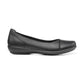Hotter Shoe ROBYN Ballerina style Flat court shoe WIDE BLACK