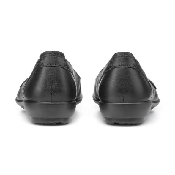 Hotter Shoe ROBYN Ballerina style Flat court shoe WIDE BLACK