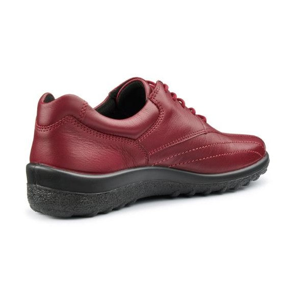 Hotter Shoe Tone Red Extra Wide Leather Lace up Shoe RED WIDE