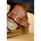 Hush Puppies Eliana GOLD Multi Adjustable Strap Wedge Sandal