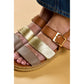 Hush Puppies Eliana GOLD Multi Adjustable Strap Wedge Sandal