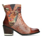 Laura Vita Igcreo 02 CAFE Leather Cuban Heel Ankle Boot