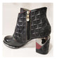 Laura Vita Maevao 41 Stunning  BLACK Leather  Boot