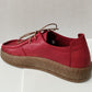 Modella Camden RED Soft Leather Chunky Sole Wallabee Style Shoe