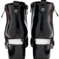 Lotus Boot Issy Smart Heeled Ankle Boot with double Zip and red stripe detail  BLACK ULB418