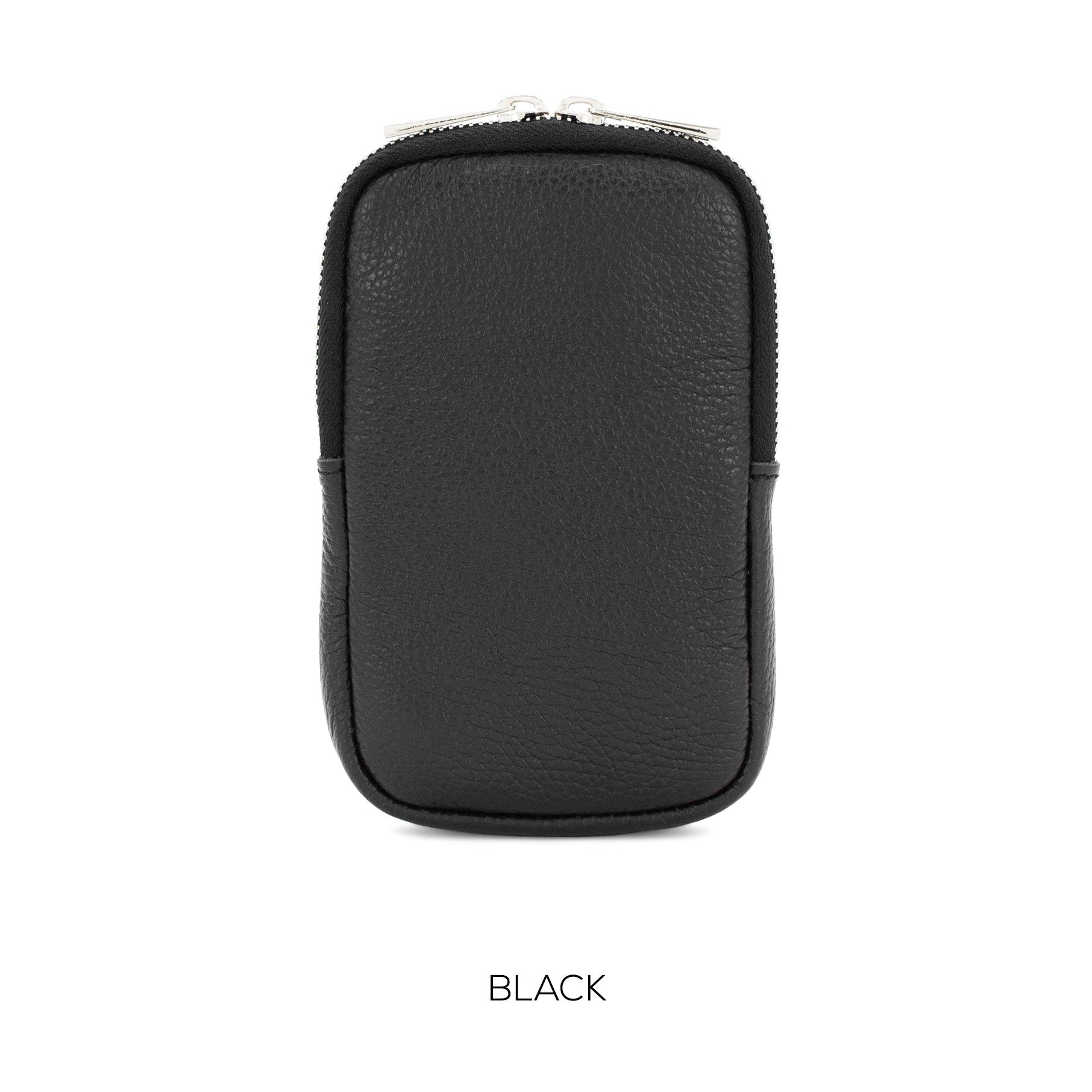 Moda Express Leather Phone Pouch Crossbody Bag BLACK 15003