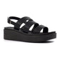 Lunar Lipstick Chunky Sole Sandal  BLACK JLC022BK