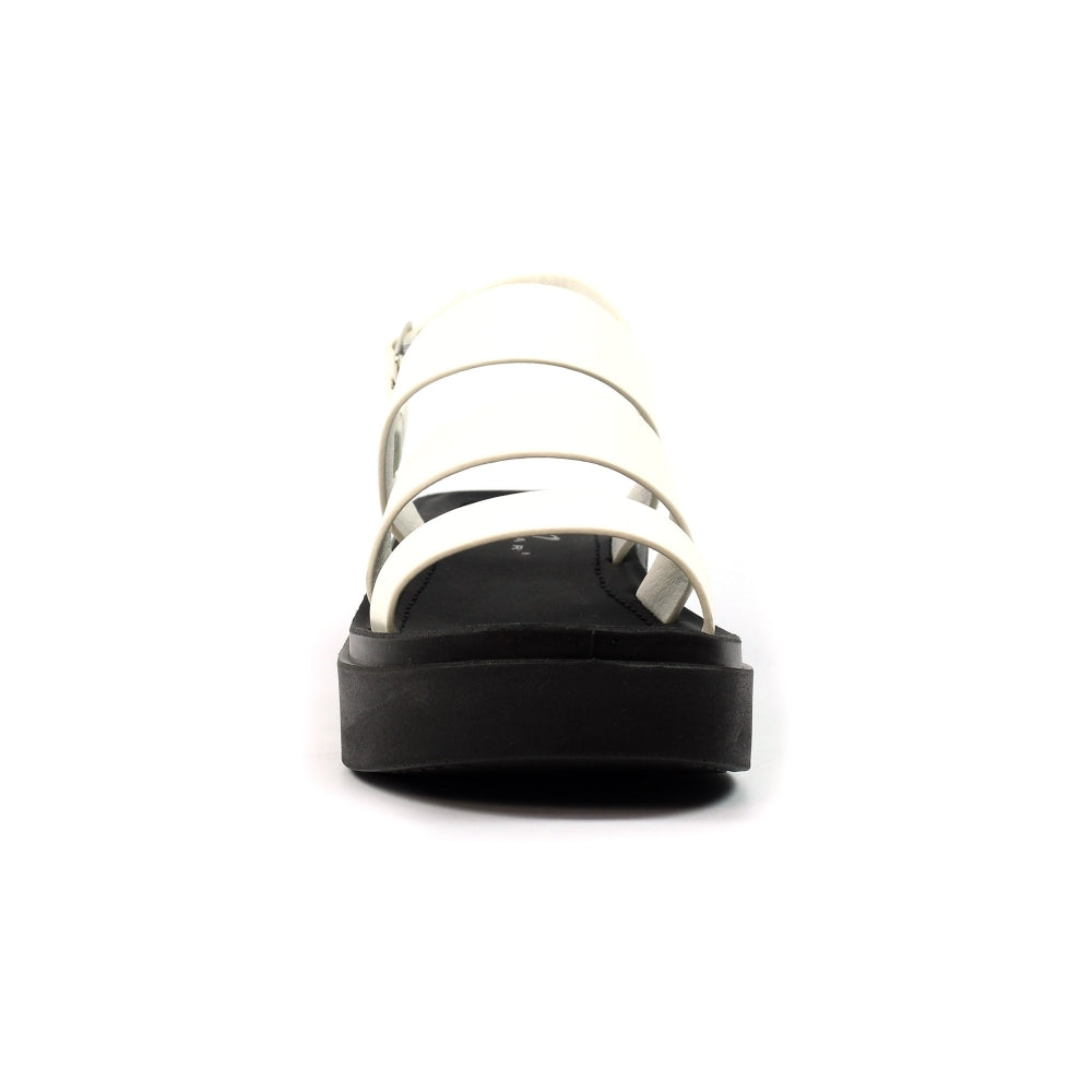 Lunar Lipstick WHITE Chunky Sole Sandal JLC022WH