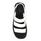 Lunar Lipstick WHITE Chunky Sole Sandal JLC022WH