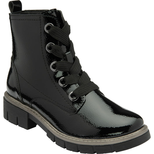 Lotus Ankle Boot with lace and Zip fastening Jojo BLACK ULB350
