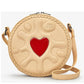 Yoshi Jammie Dodger Biscuit Leather Cross Body Bag