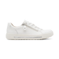 Jana 23660 Trainer Style Shoe WHITE/SILVER With Zip 23660-42-191