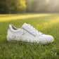 Jana 23660 Trainer Style Shoe WHITE/SILVER With Zip 23660-42-191