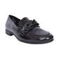 Jana 24260 BLACK Patent H fitting Slip On Shoe