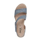 Jana 28167 DENIM Touch Fastening Wide Fit Sandal 28167-802