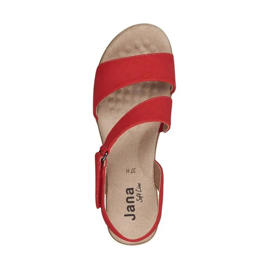 Jana 28167 FIRE Touch Fastening Wide Fitting Sandal 28167-566