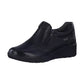 Jana Casual shoe with dual zips 24663-055 BLACK
