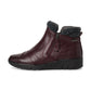 Jana Wedge Ankle Boot with zip 26461 MERLOT